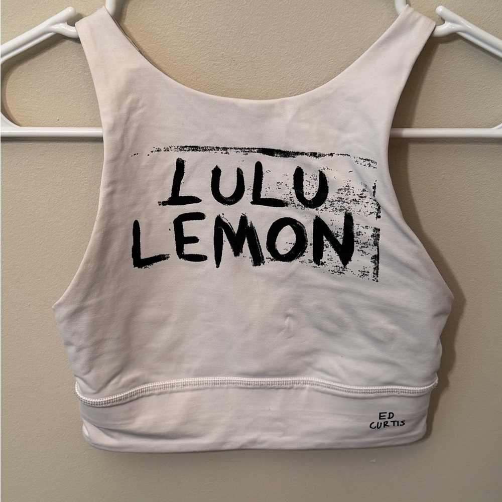 Lululemon And Ed Curtis Collab, Highneck Longline Energy Bra Size 2
